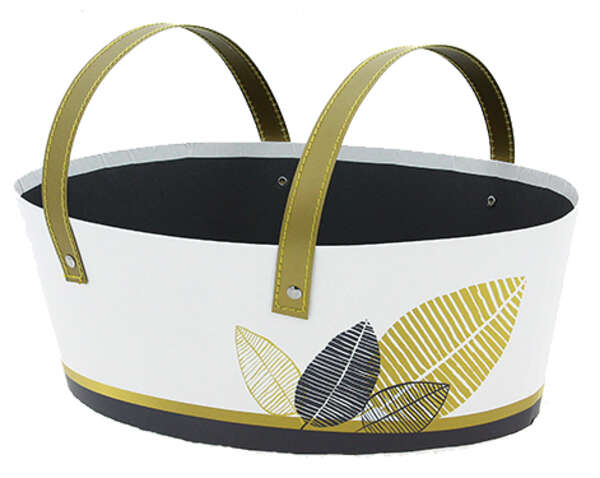 Produktbild Pappkörbchen oval m. Henkeln 'Isis'