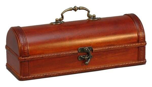 Produktbild Holzkiste Schatztruhe 1-Flasche 75 cl