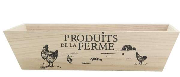 Produktbild Holzkiste 4eckig 'Bauernprodukte'