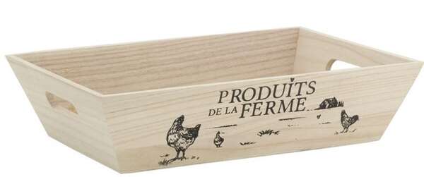 Produktbild Holzkiste 4eckig 'Bauernprodukte'