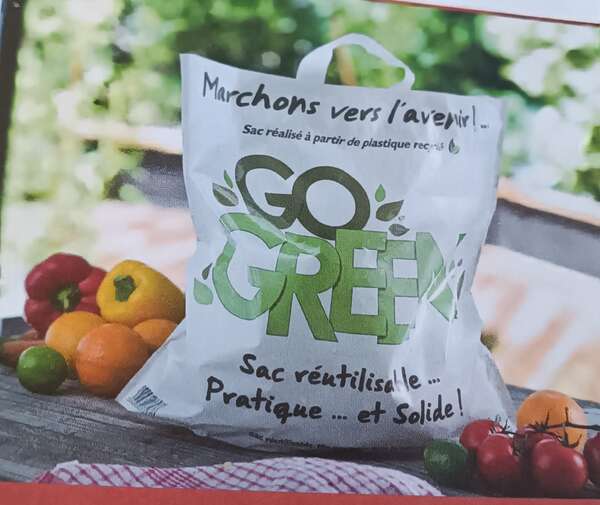 Produktbild Einkaufsbeutel Plastik mit weichen Griffen 