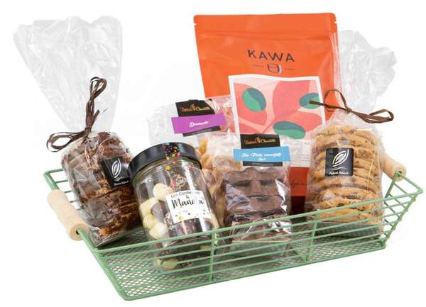 Produktbild Grüner rechteckiger Metallkorb „Wild“