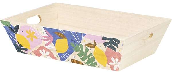 Produktbild Rechteckiger Holzkorb „Citrus Garden Collection“