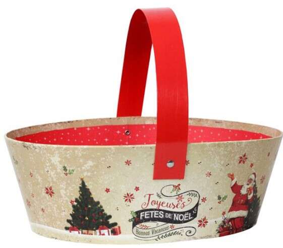Produktbild Ovaler Korb „Frohe Weihnachten“