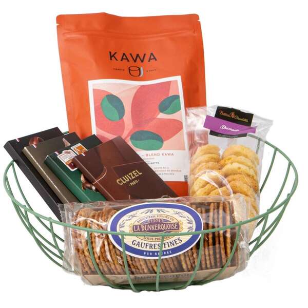 Produktbild Wildgrüner runder Metallkorb