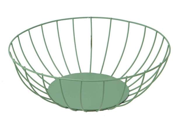 Produktbild Wildgrüner runder Metallkorb