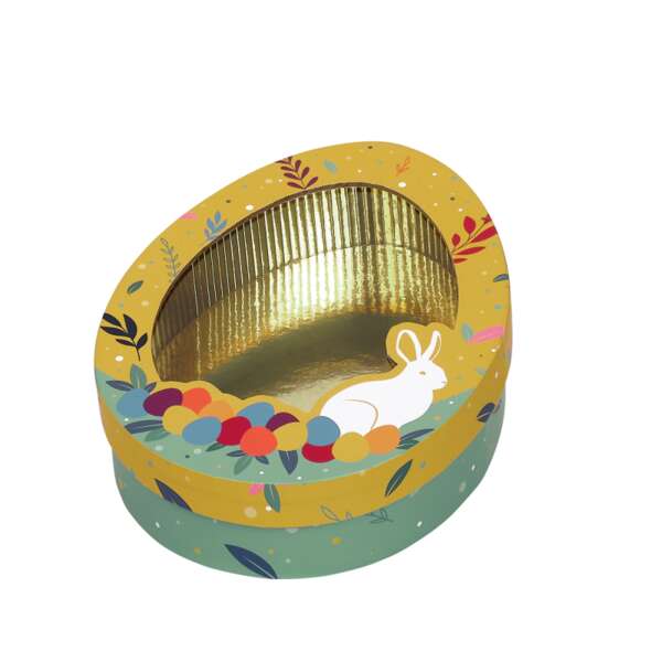 Produktbild Eiförmiger Karton für eine Süßigkeitenjagd