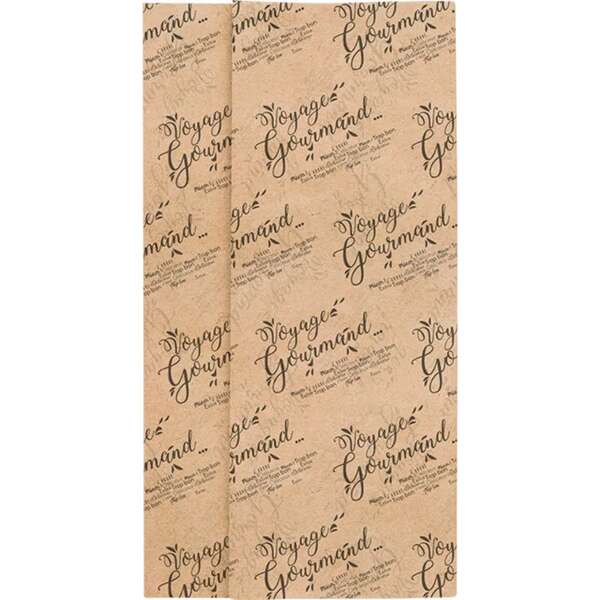 Produktbild Schwarzes Kraftpapier mit dem Design „Gourmet Journey“ – Packung mit 240 Blatt