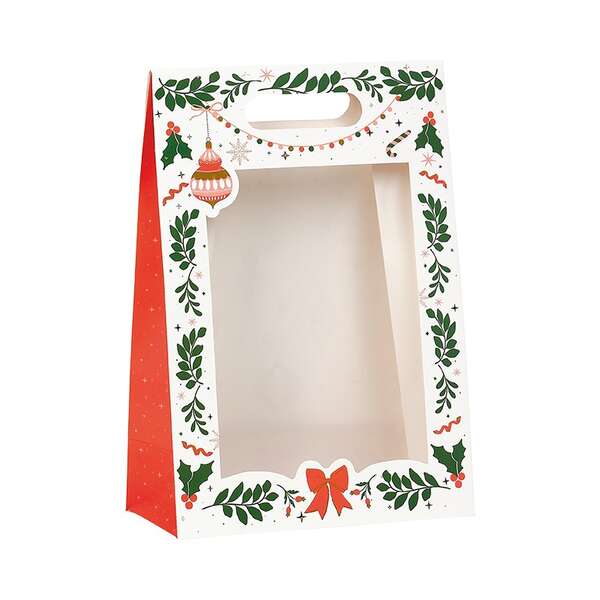 Produktbild Rechteckige Papiertüte/Papierbeutel - SEHR GEEIGNET FÜR WEIHNACHTEN