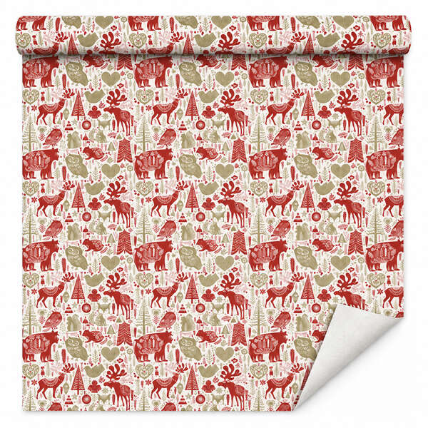 Produktbild Geschenkpapierrolle „Rotes Lappland“