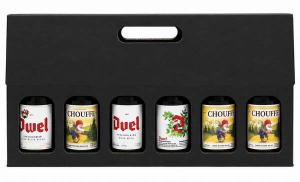 Produktbild STEINIE-Tragekarton für 6 x 33 cl Flaschen in Reihe – Schwarz