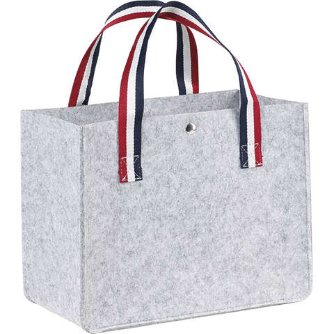 Sac feutre rectangle gris clair  : Ladentaschen einkaufstaschen modetaschen