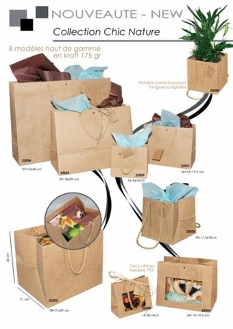 Krafttasche CHIC & NATUR : Ladentaschen einkaufstaschen modetaschen