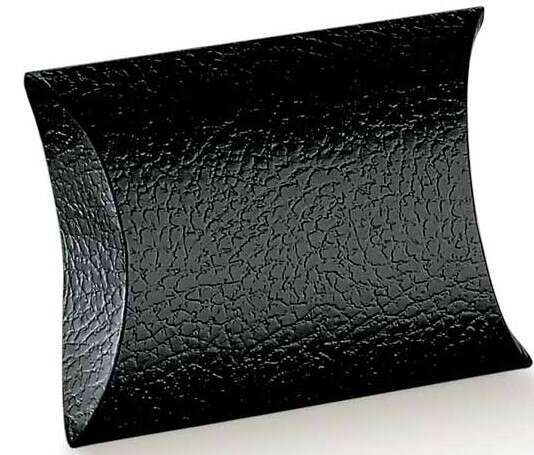 Geschenktasche Pappe schwarz Blockform : Geschenkschachtel präsentbox