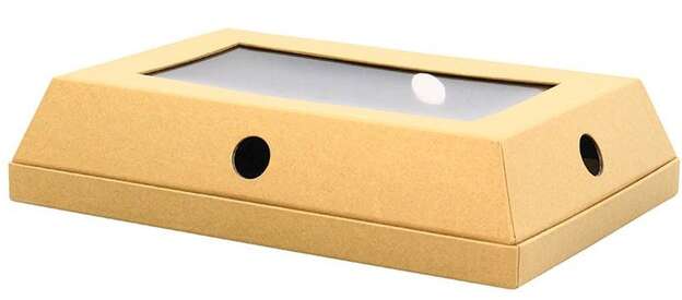 Käseglocke - Schachtel aus Kraftkarton : Tabletts und servierplatten