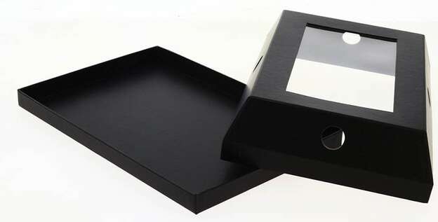 Cloche à fromage noire rectangle  : Tabletts und servierplatten