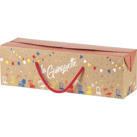 Geschenkschachtel liegend "La Guinguette" : Geschenkschachtel präsentbox