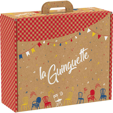 Geschenkbox Karton "La Guinguette" : Geschenkschachtel präsentbox