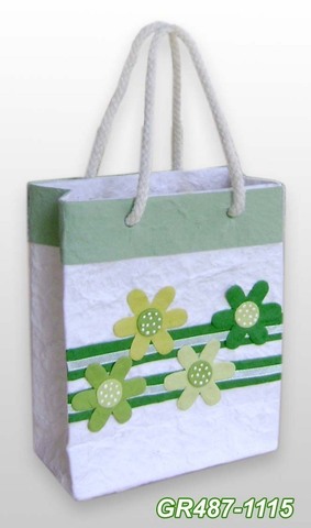 Geschenktasche Handkraft Frühlingsblüten : Ladentaschen einkaufstaschen modetaschen