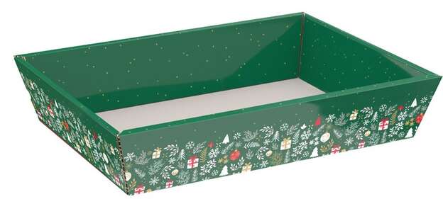 Corbeille carton pour Noël : Korb geschenkkorb präsentierungskorb