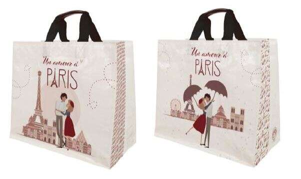Einkaufstasche "Amour Paris" 33l aus Polypropylen : Ladentaschen einkaufstaschen modetaschen