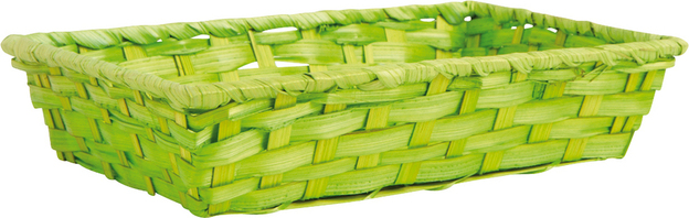 Präsentierungskorb Bambus grün rechteckig : Korb geschenkkorb präsentierungskorb